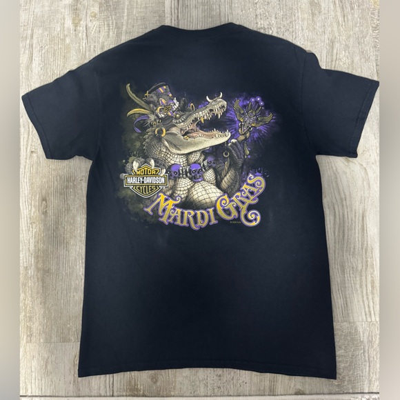 Harley-Davidson Black Bourbon Street Mardi Gras Graphic Tee - Picture 6 of 9